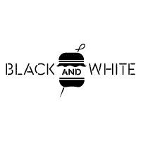 black and white